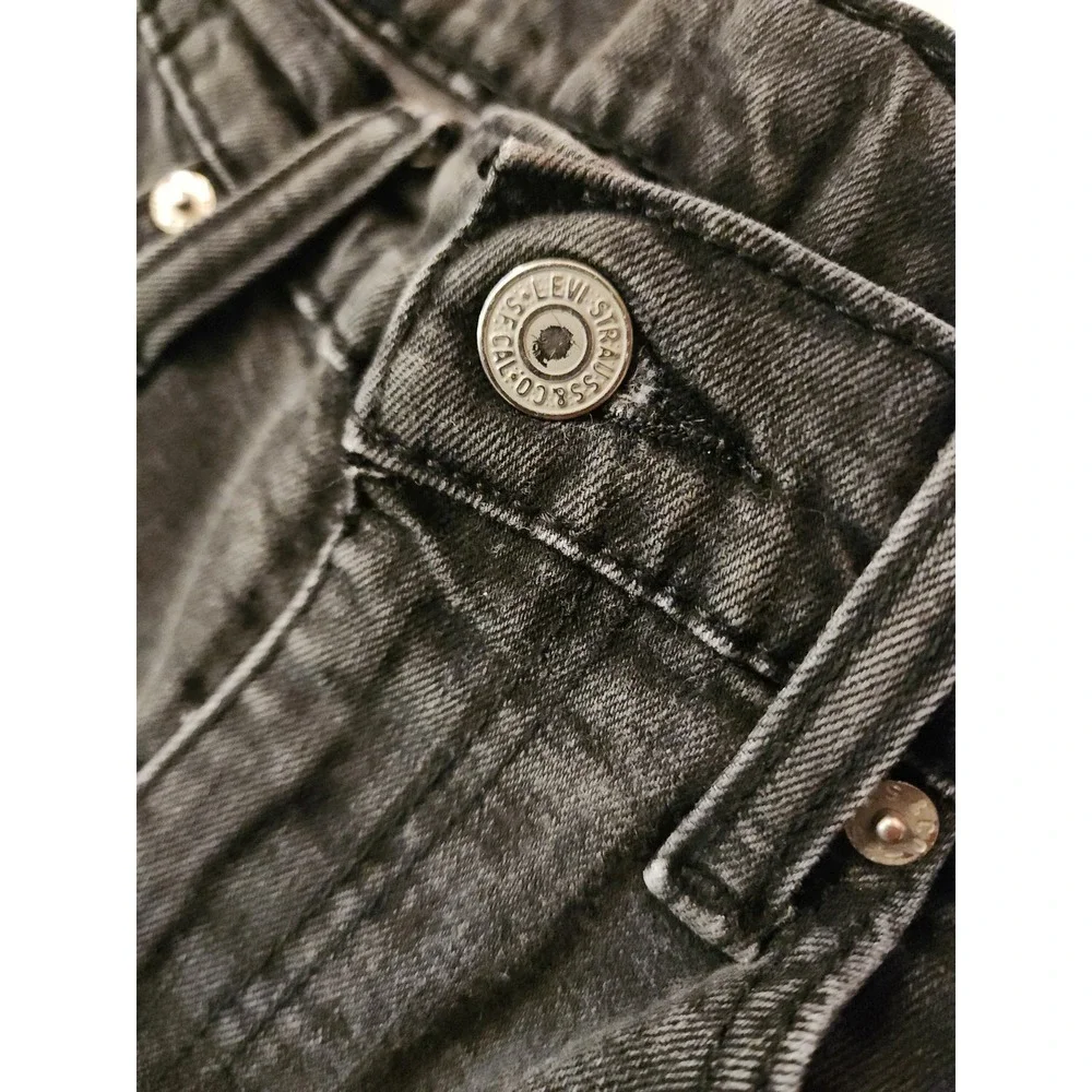 Levi Strauss 514 Mens 36x30 Black Wash Straight Fit Jeans Denim Pants Everyday